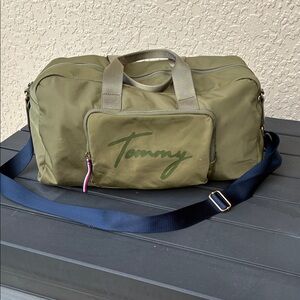 Tommy hilfiger Olive Duffel Bag for Men